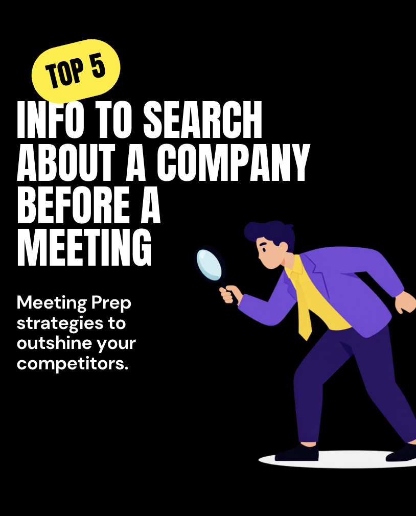 The 5 Company Insights You Should Always Research Before a SaaS Sales Meeting